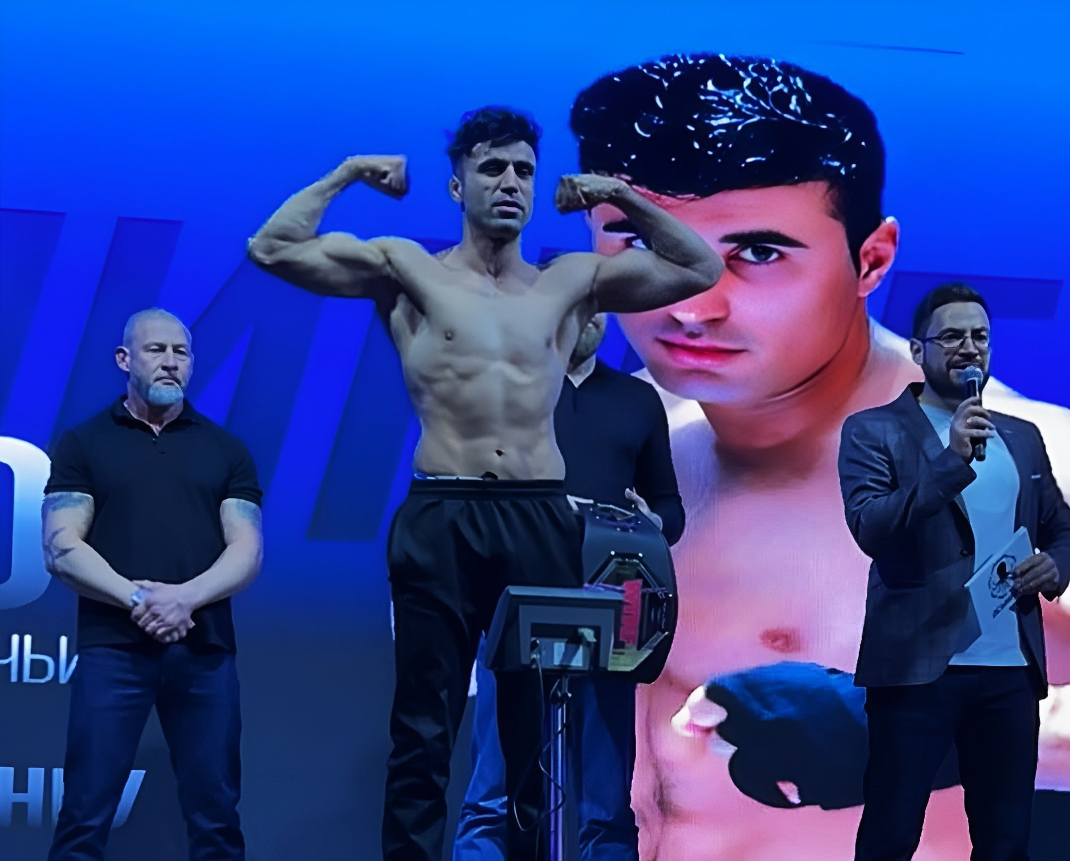 وزن‌کشی انجام شد؛ احمدولی هوتک برای کسب کمربند قهرمانی در بلاروس مبارزه می‌کند