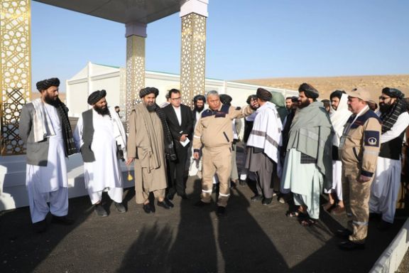 رهبر ترکمنستان در سفر به افغانستان از پروژه تاپی دیدن کرد