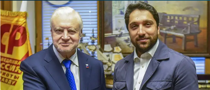 NRF Leader Meets Head of Faction, A Just Russia, At Russian Parliament