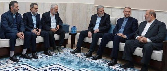 دیدار وزیر خارجه ایران با مقامات حماس و جهاد اسلامی فلسطین در بیروت