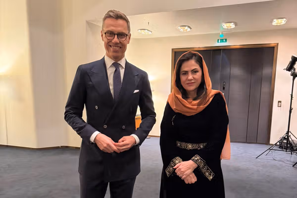 فوزیه کوفی با رئیسجمهور فنلند درباره وضعیت افغانستان گفتوگو کرد