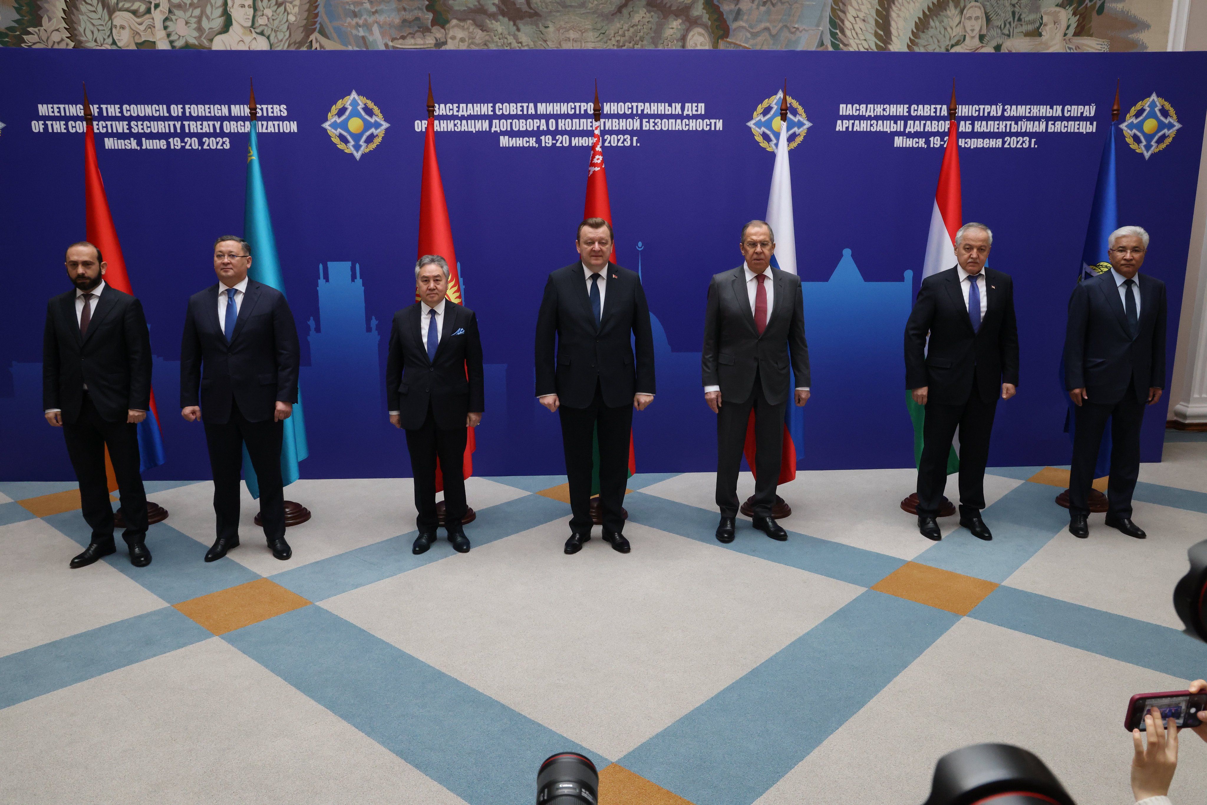 نشست وزیران خارجه سازمان پیمان امنیت جمعی در بلاروس آغاز شد