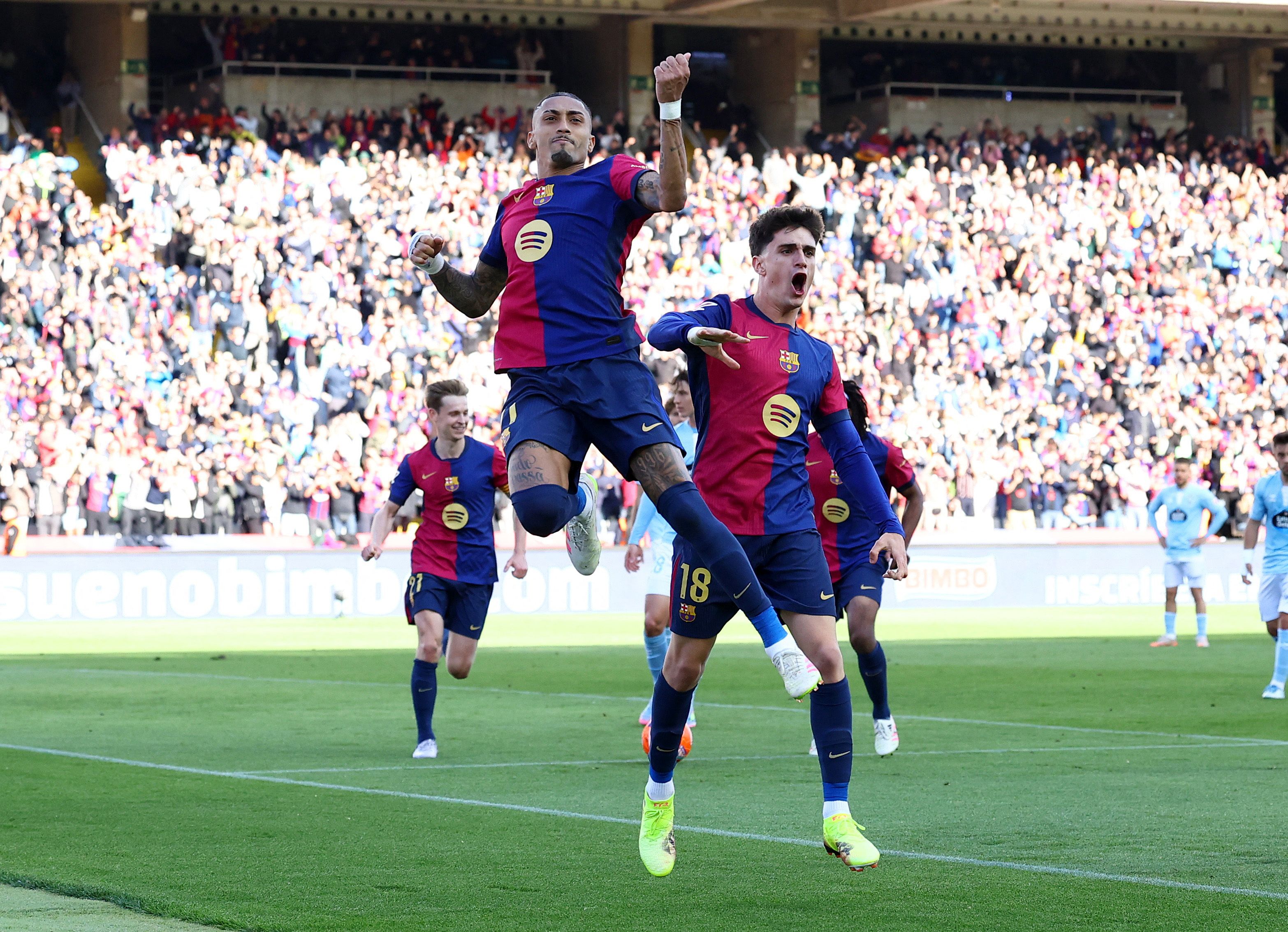 بارسلونا ٤-٣ سلتاویگو؛ کامبک جنون‌آمیز آبی اناری‌ها در هفته سی‌ودوم لالیگا اسپانیا 