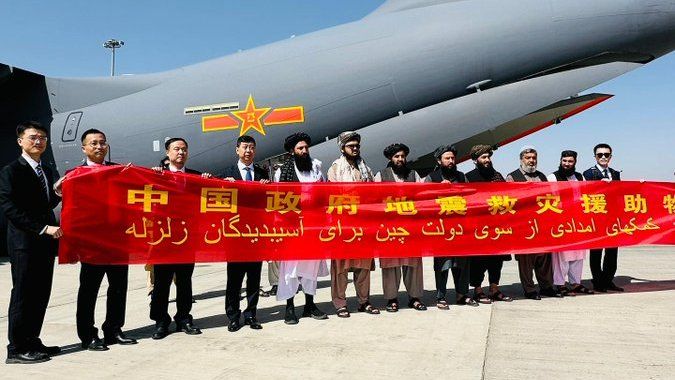 نخستین محموله کمکی چین به زلزله‌زدگان به کابل رسید