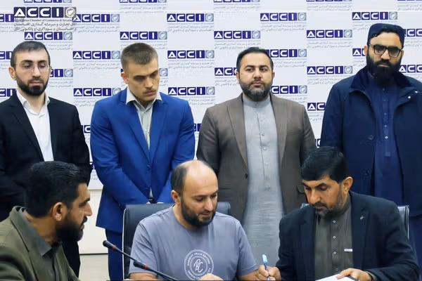 د سوداګرۍ خونه: له داغستاني پلاوي سره مو د ۱،۵ میلیونه ډالرو تړونونه لاسلیک کړي